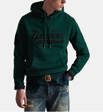 Sweat droit à capuche imprimé - Polo Ralph Lauren - Vert forêt