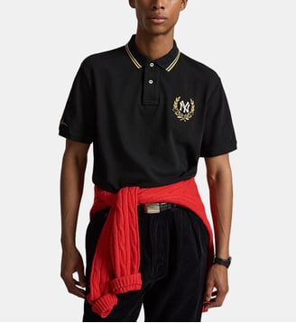 Polo droit en coton imprimé NY - Polo Ralph Lauren - Noir