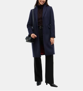 Manteau laine - Tommy Hilfiger - Bleu marine