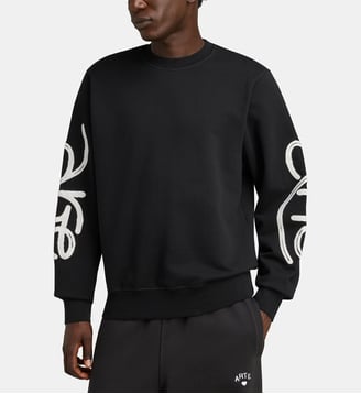 Sweat-shirt Sleeve Embroidery - Arte - Black