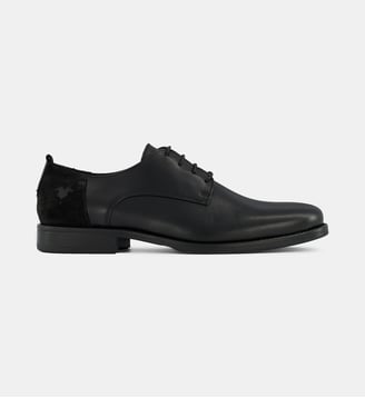 Derbies Wilem cuir lisse et suède - Kost Paris - Noir