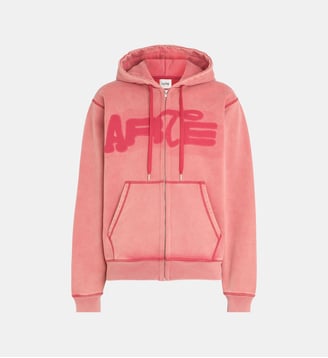 Sweat-shirt à capuche zippé Fade Out - Arte - Red