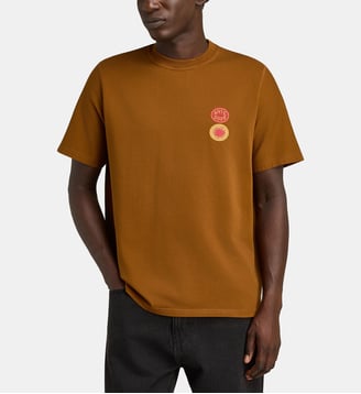T-shirt Sun Chest à col rond - Arte - Marron
