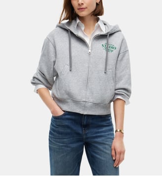 Hoodie zippé Studio - Tommy Hilfiger - Gris