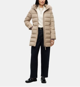 Doudoune mi-longue Heritage Tyra - Tommy Hilfiger - Beige