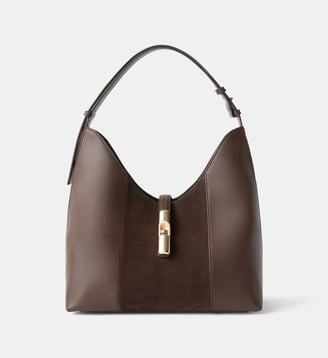 Sac Cabas M Goccia en cuir - Furla - Marron chocolat