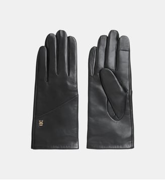 Gants en cuir - Tommy Hilfiger - Noir