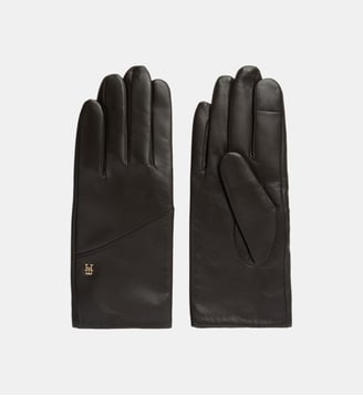 Gants en cuir - Tommy Hilfiger - Marron foncé