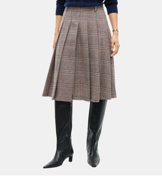 Jupe midi plissée texturée - Tommy Hilfiger - Multicolore