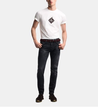 Jean slim en denim signature - Emporio Armani - Noir