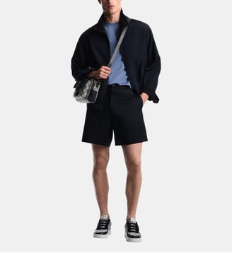 Blouson droit - Emporio Armani - Bleu marine