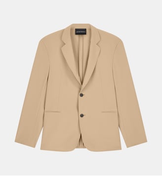 Blazer droit fermeture boutonnée - Emporio Armani - Beige