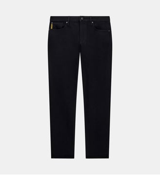 Jean droit en denim signature - Emporio Armani - Bleu foncé