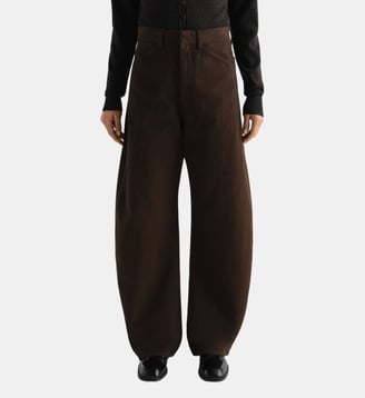 Pantalon taille haute Curved  - Lemaire - Ristretto
