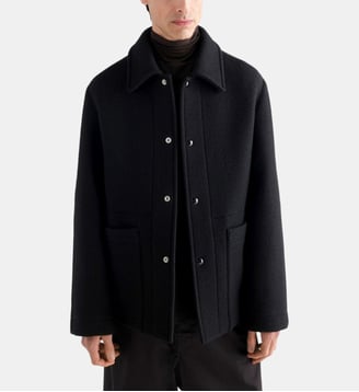 Veste Utility jacket en laine  - Lemaire - Black