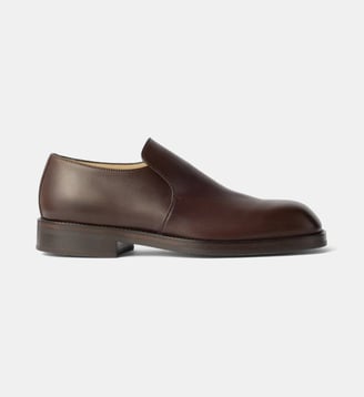 Mocassins Formal en cuir brillant - Lemaire - Chocolate