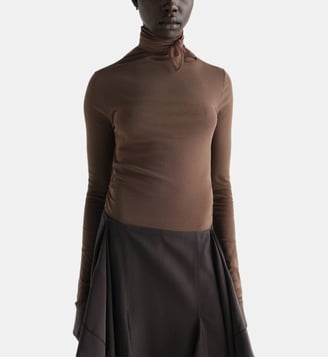 Top écharpe Ballerina - Lemaire - Cacao