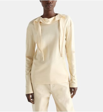 Top avec foulard à nouer - Lemaire - Beige