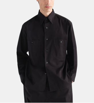 Chemise en coton à poches - Lemaire - Black