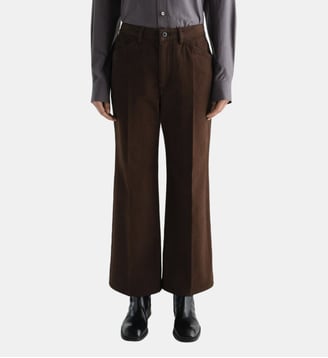 Pantalon flare en coton - Lemaire - Ristretto