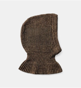 Cagoule en mélange de laine - Lemaire - Tabac