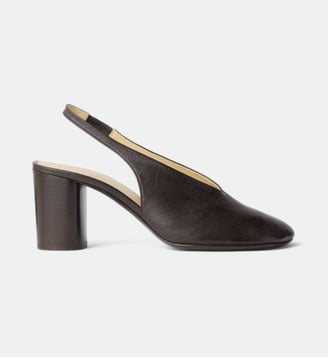 Escarpins sligback Glove en cuir - Lemaire - Chocolat noir