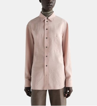 Chemise droite en soie - Lemaire - Orchid