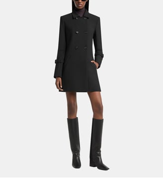Manteau trapèze tailleur - Courrèges - Black