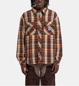 Chemise droite coton flanelle à carreaux - Element - Multicolore