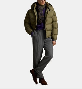 Doudoune matelassée droite à capuche - Polo Ralph Lauren - Olive