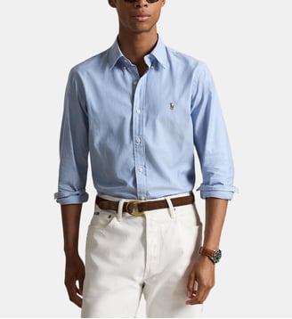 Chemise Oxford stretch Custom Fit signature Polo Ralph Lauren
