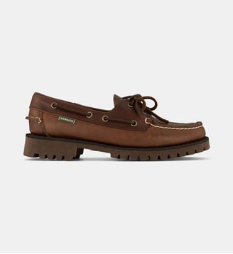 Mocassins bateau Ranger Waxy cuir  - Sebago - Dark brown