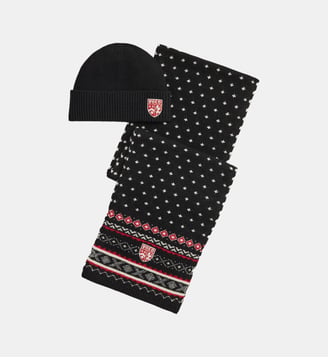 Coffret écharpe et bonnet signature - Polo Ralph Lauren - Noir et rouge