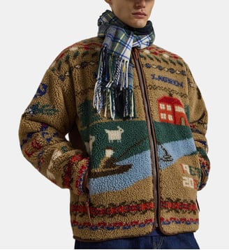 Gilet zippé en maille recyclée - Polo Ralph Lauren - Multicolore