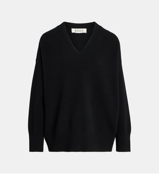Pull ample col V laine - Rohe - Black