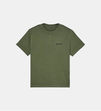 T-shirt droit coton bio signature - Element - Vert foncé