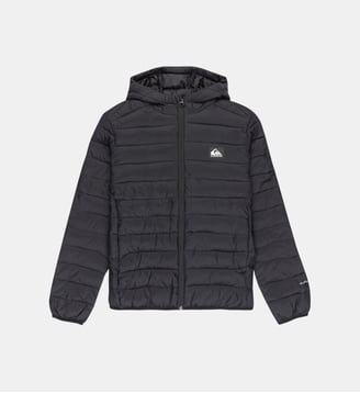 Doudoune courte droite matelassée capuche - Quiksilver - Noir