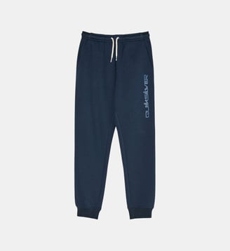 Jogging slim coton mélangé signature - Quiksilver - Bleu marine