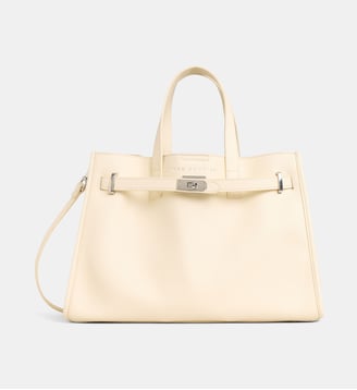 Sac cabas Tote Land grainé - Mac Douglas - Ivoire