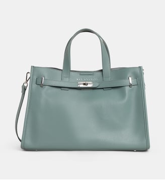 Sac cabas Tote Land grainé  - Mac Douglas - Bleu jean