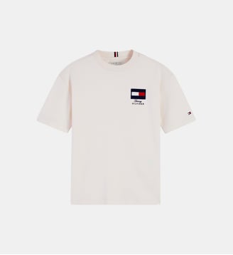 T-shirt Festive - Tommy Hilfiger - Beige clair