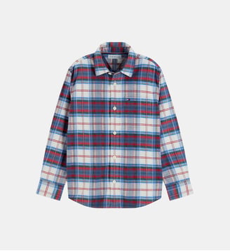 Chemise à manches longues - Tommy Hilfiger - Rouge et bleu