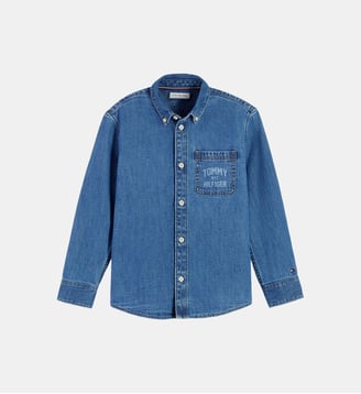 Chemise en denim - Tommy Hilfiger - Bleu denim