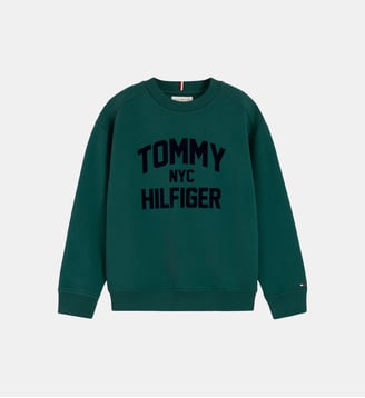 Sweat-shirt signature - Tommy Hilfiger - Vert