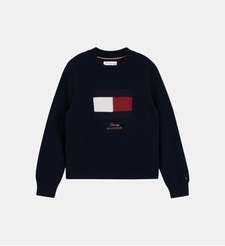 Pull drapeau - Tommy Hilfiger - Bleu marine