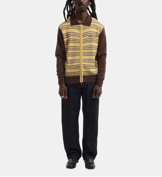 Cardigan zippé Wool Knit - Walk In Paris - Jaune et marron