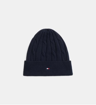 Bonnet Essential Cable - Tommy Hilfiger - Bleu marine