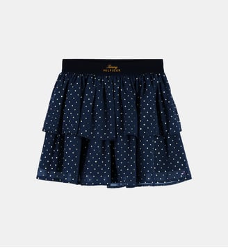 Jupe volantée - Tommy Hilfiger - Bleu marine