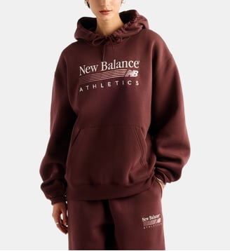 Sweat-shirt à capuche Trackside - New Balance - Bordeaux