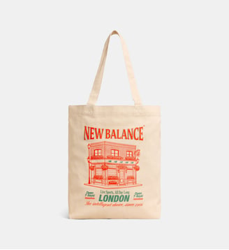Sac tote Graphic coton - New Balance - Corail